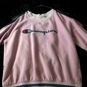 Nice champion sweatshirt with the shoulders out!!!